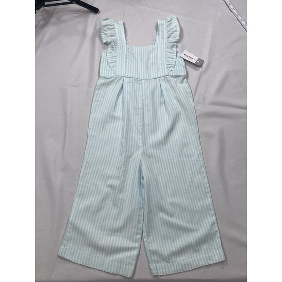 Carters Kids girls striped romper Size 5 NWT - Picture 1 of 7